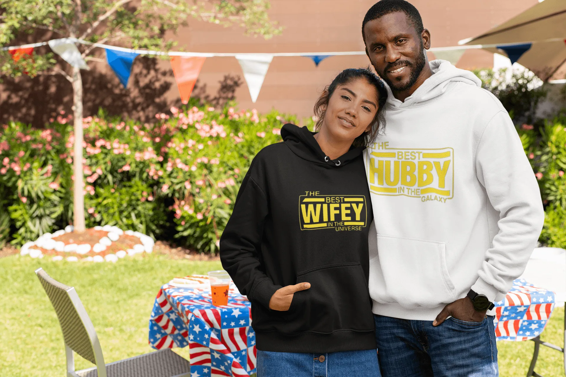 80's Icon Movie His/Hers Hoodie Set Blended Cotton Ultra Soft Midweight Hoodie