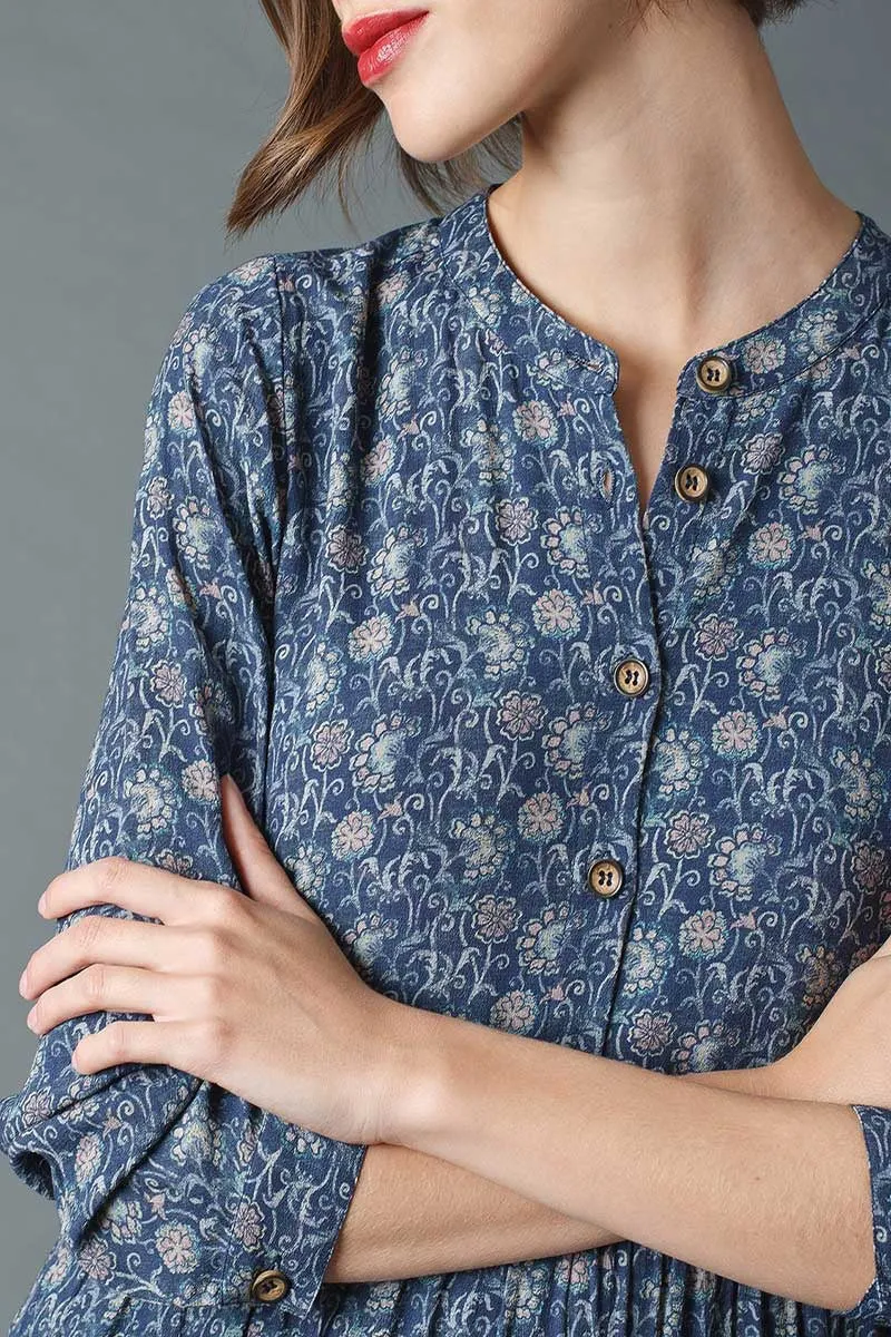 Abbie Midi Dress Indigo