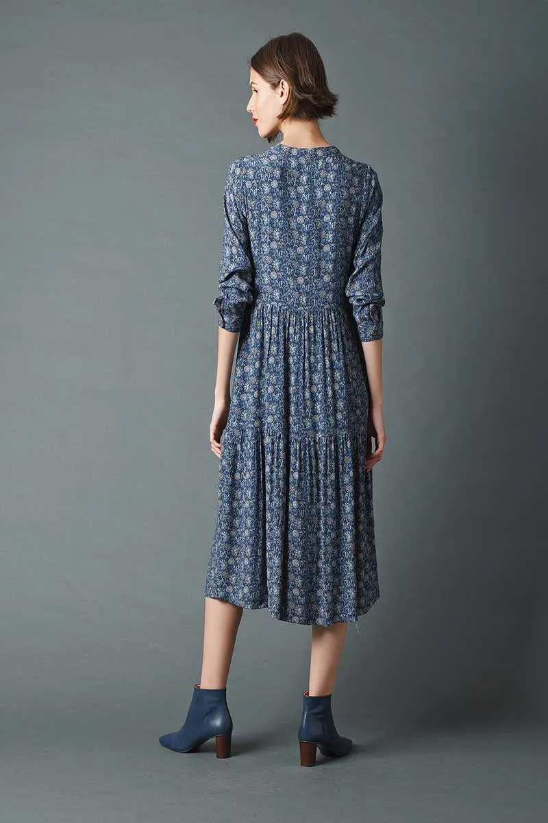 Abbie Midi Dress Indigo