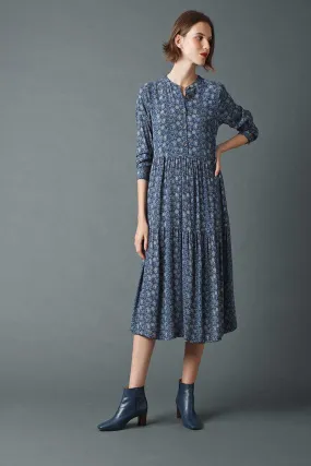 Abbie Midi Dress Indigo