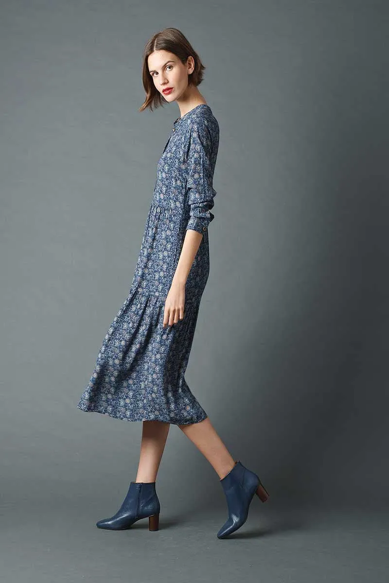 Abbie Midi Dress Indigo