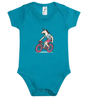 Bicycle Unicorn Design - Baby bodysuit
