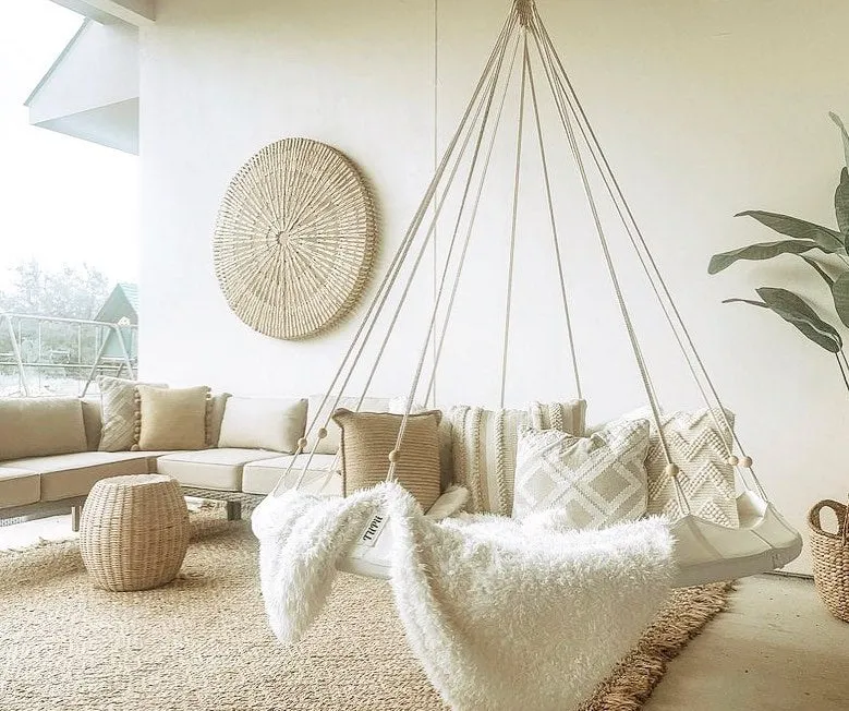 Classic Hanging Daybeds Available in 3 Colors & 2 Sizes