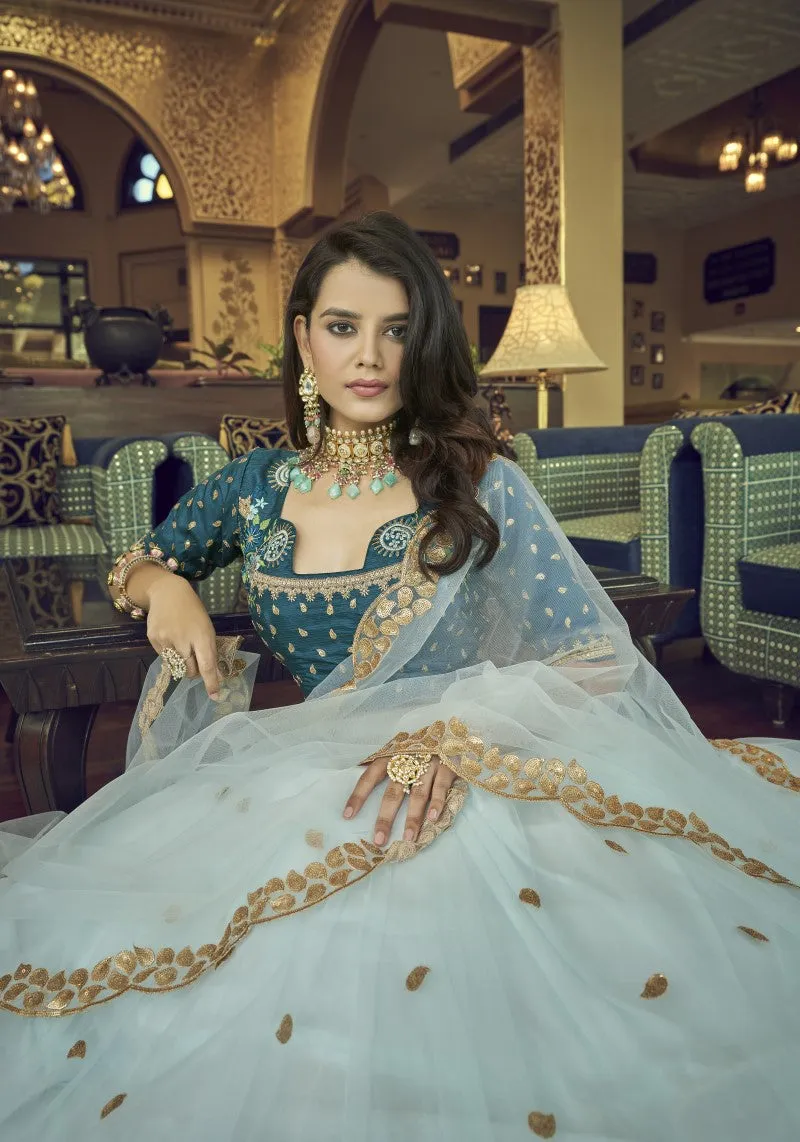 Designer Embroidered Heavy Net Lehenga Choli