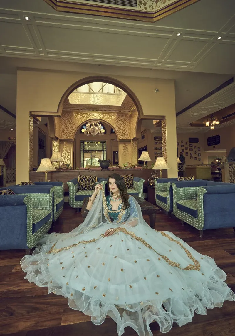 Designer Embroidered Heavy Net Lehenga Choli
