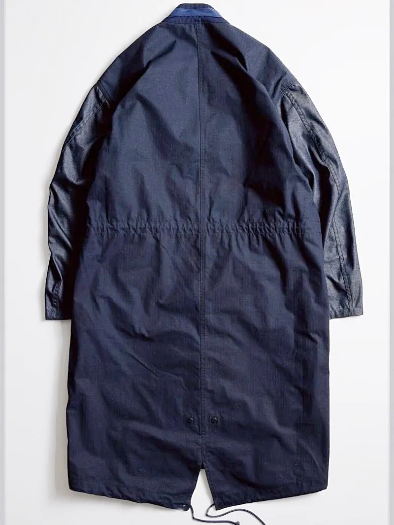 FDMTL Mod Patchwork Haori Long Navy