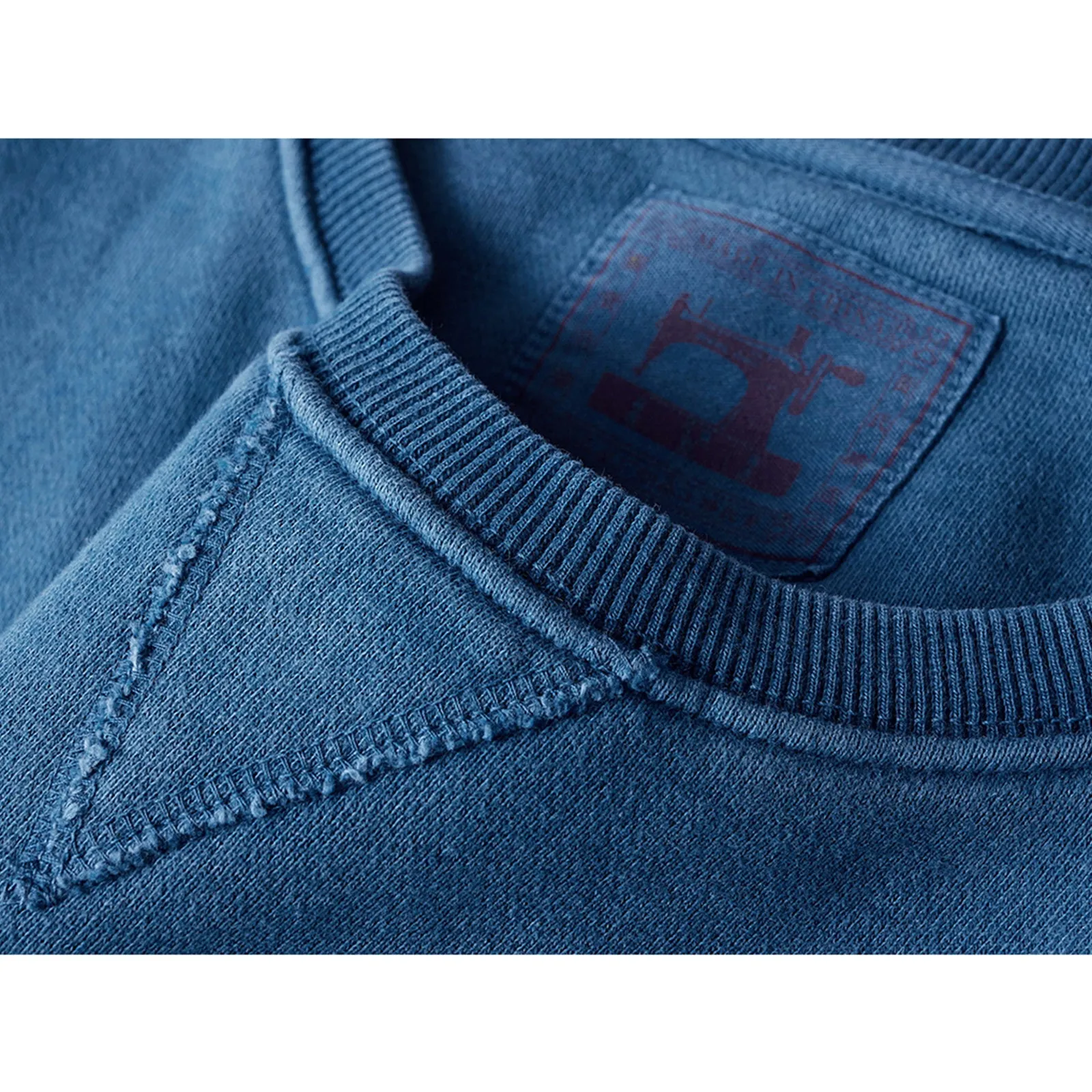 Indigo Plant Dyed Sweater Heavy Gradient Pullover Sweater