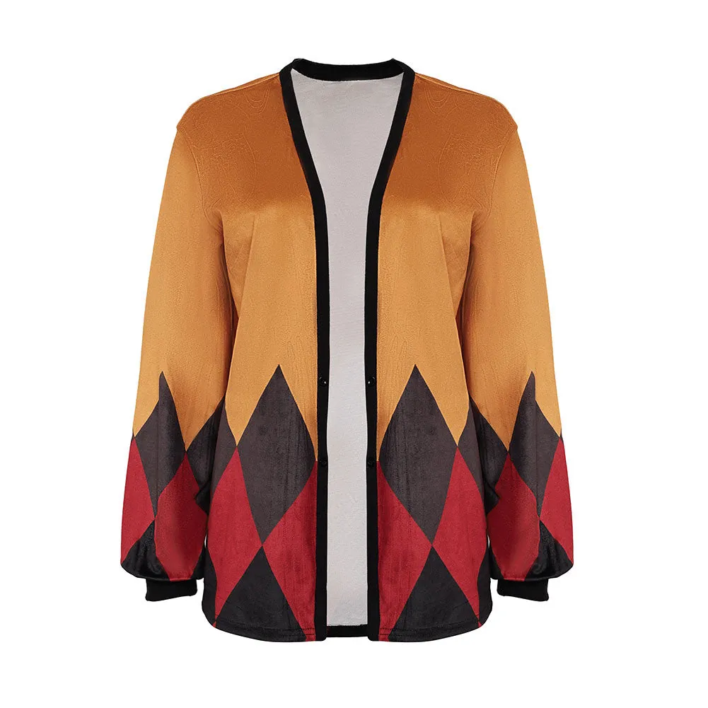 Joker: Folie à Deux (2024) Harley Quinn Women Yellow Coat Cosplay Costume