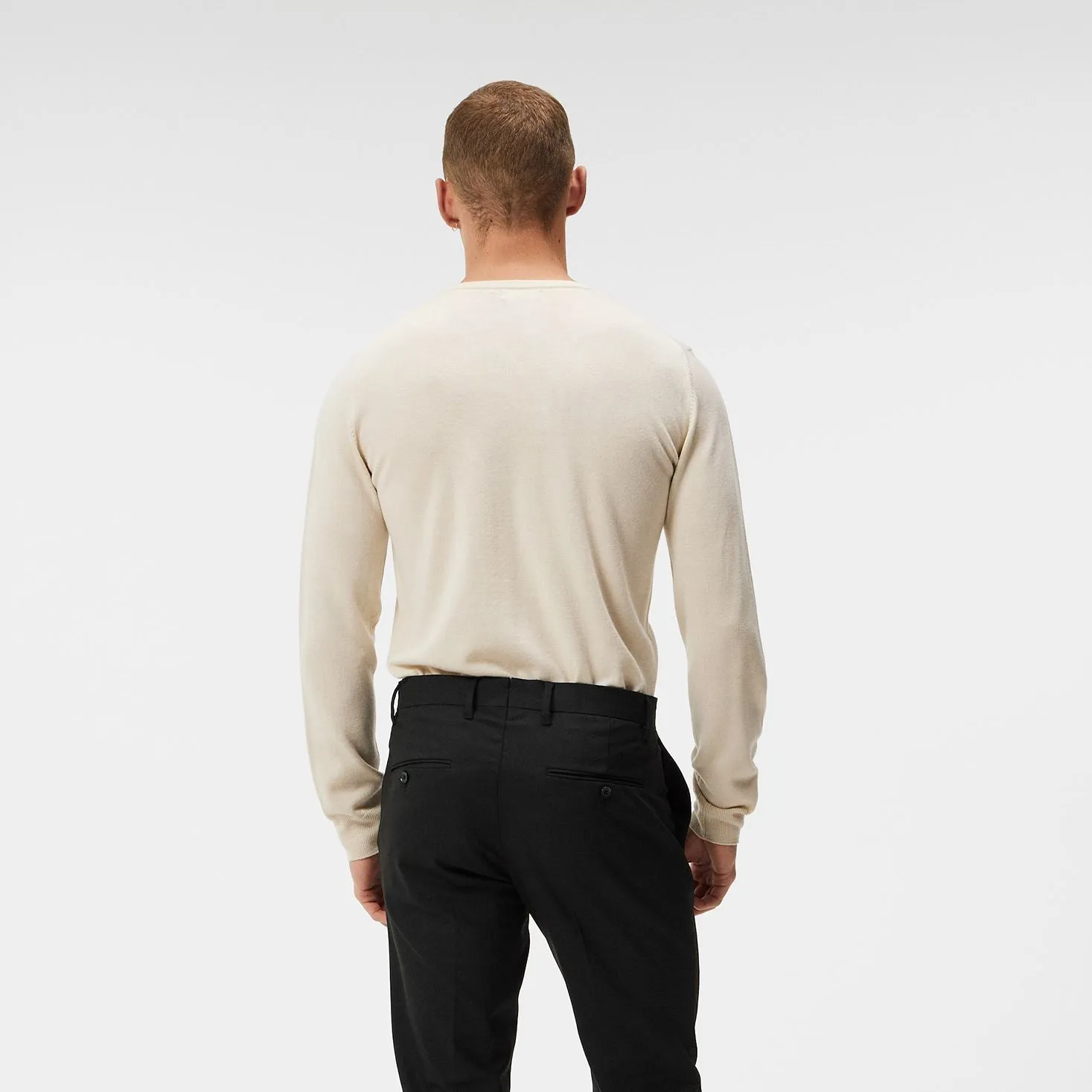 Lyle Merino Crewneck Sweater Oyster Grey - AW23