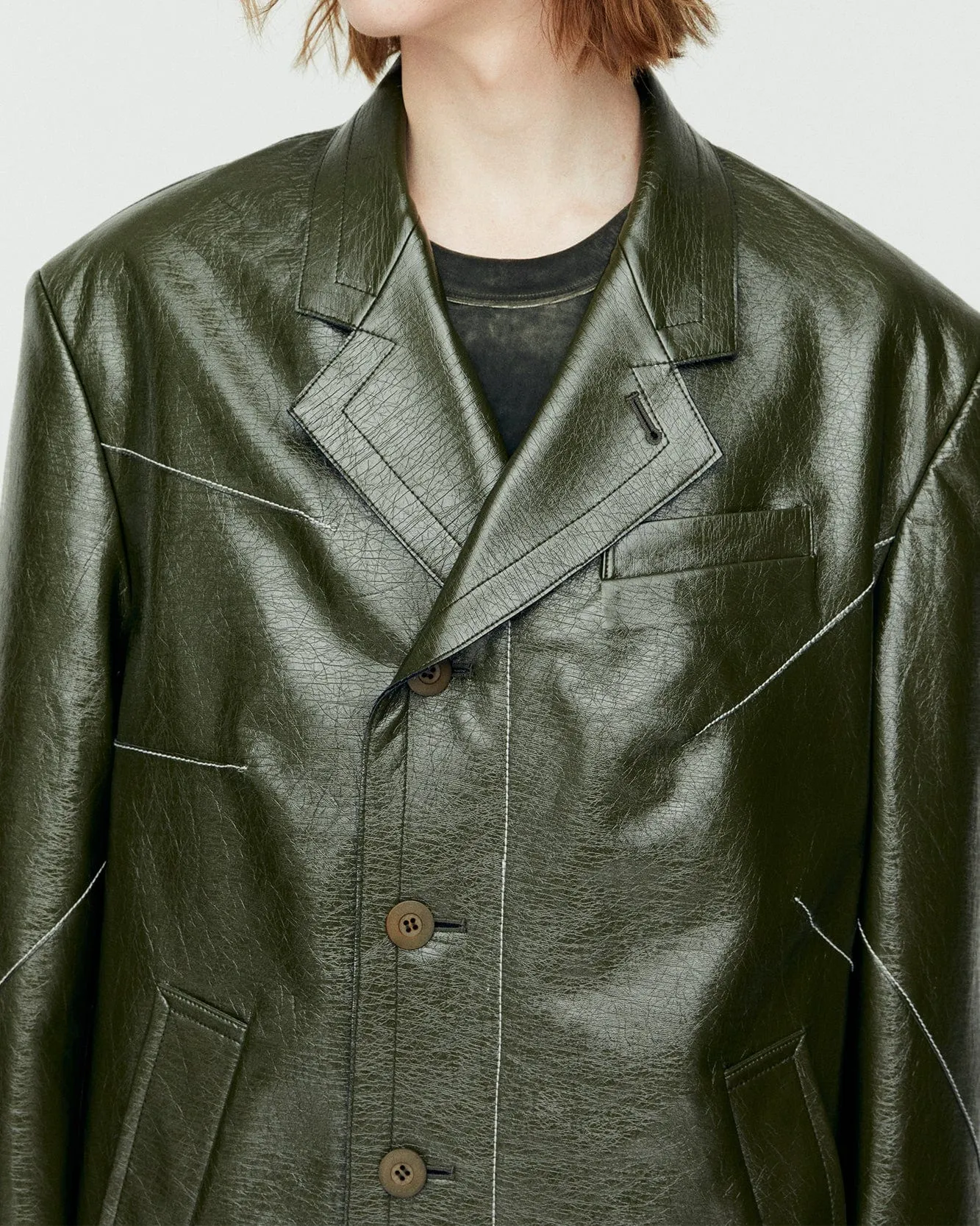 MAUER SINGLE COAT awa637m(KHAKI)