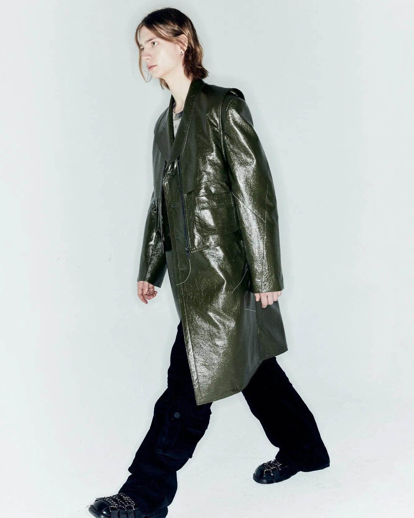 MAUER SINGLE COAT awa637m(KHAKI)