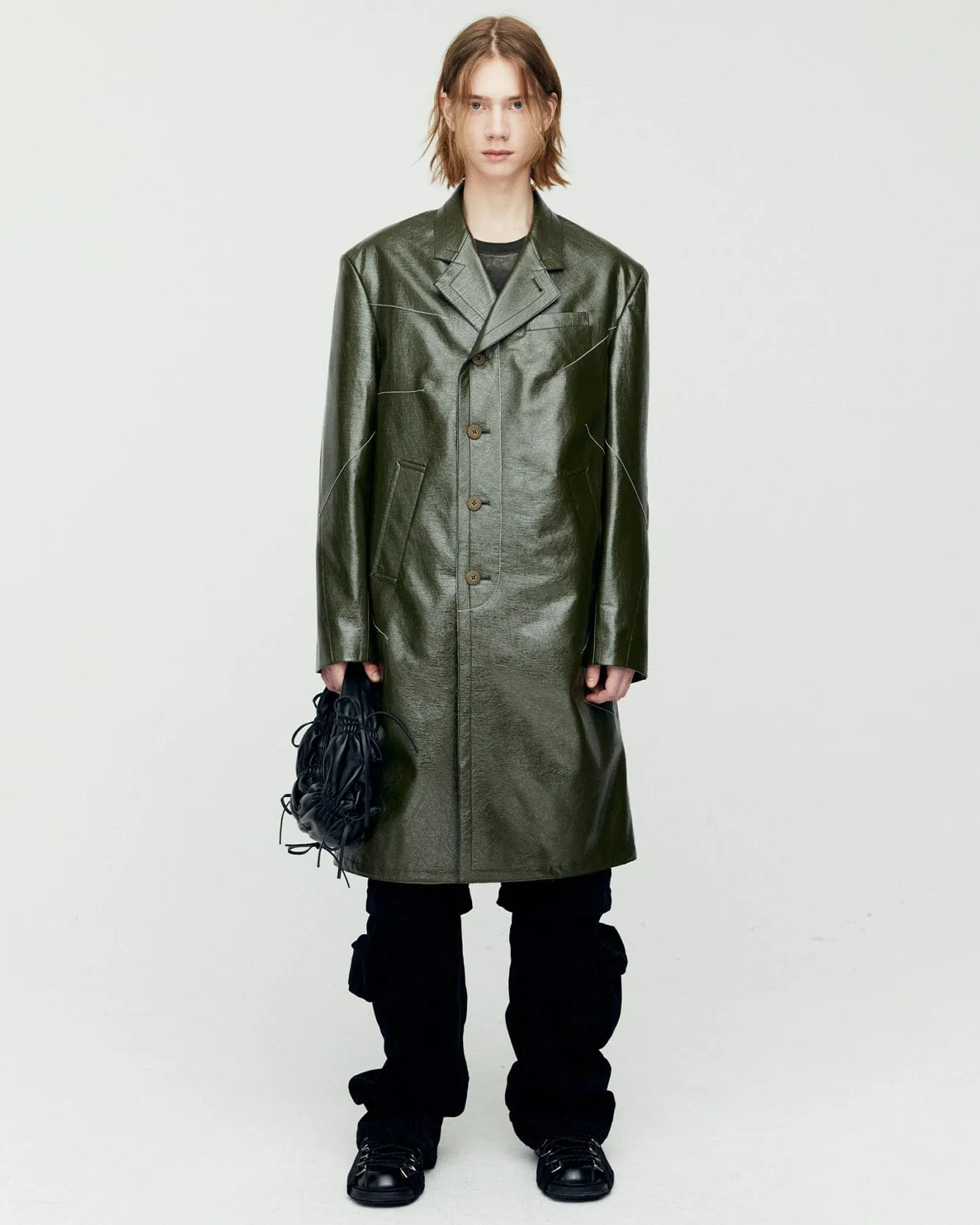 MAUER SINGLE COAT awa637m(KHAKI)