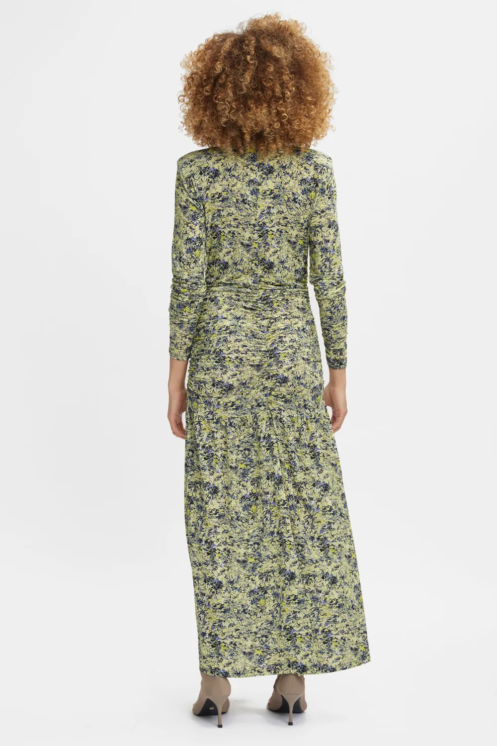 Minuly Dress in Green Floral