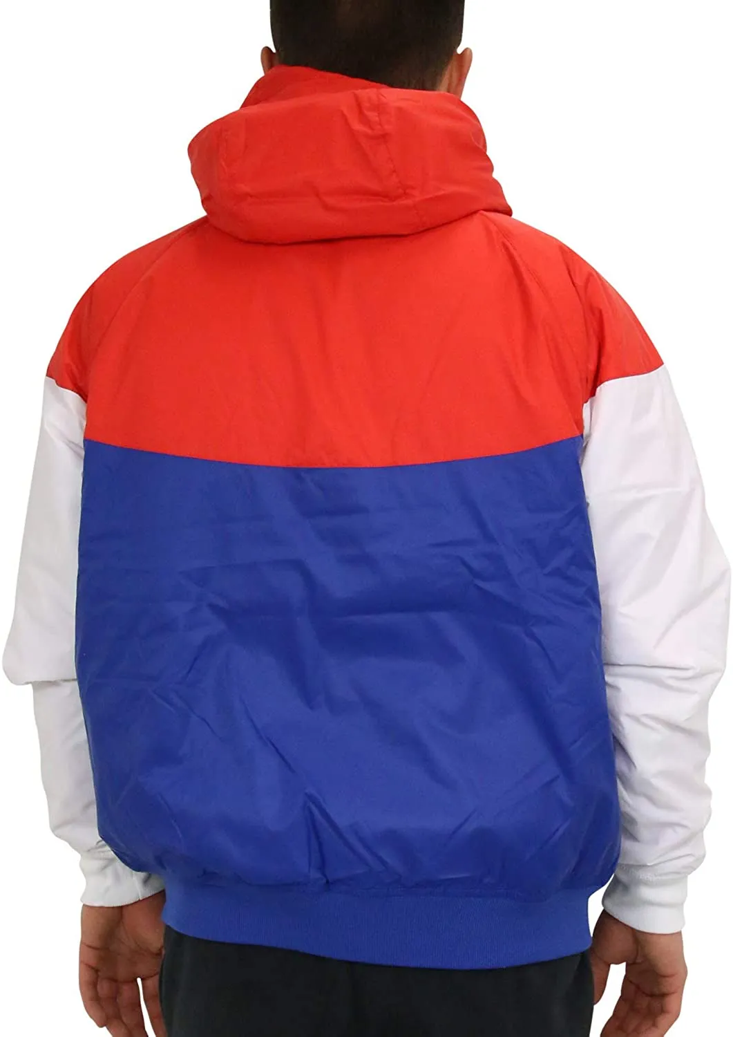 Nike Men's Insulated Windrunner Jacket (Medium, University Red/Indigo Force/White)