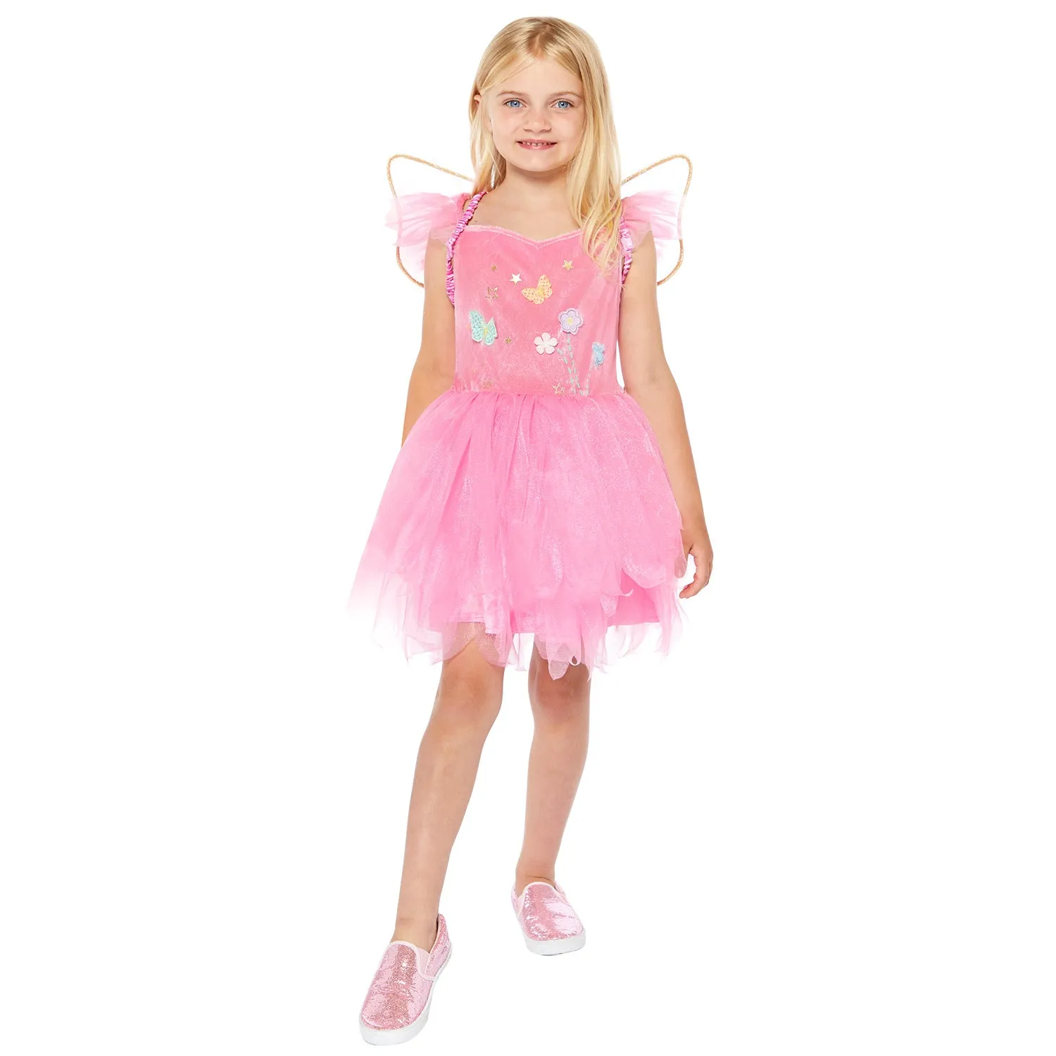 Pink Magical Springtime Fairy Dress and Wings