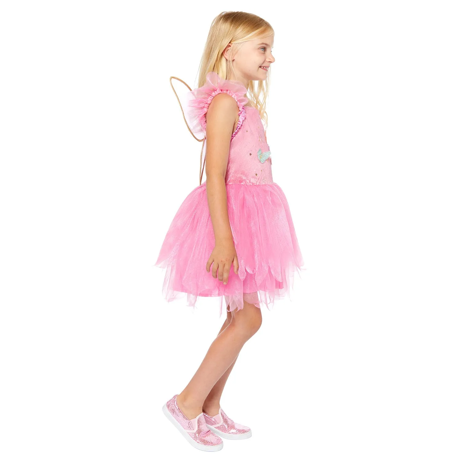 Pink Magical Springtime Fairy Dress and Wings