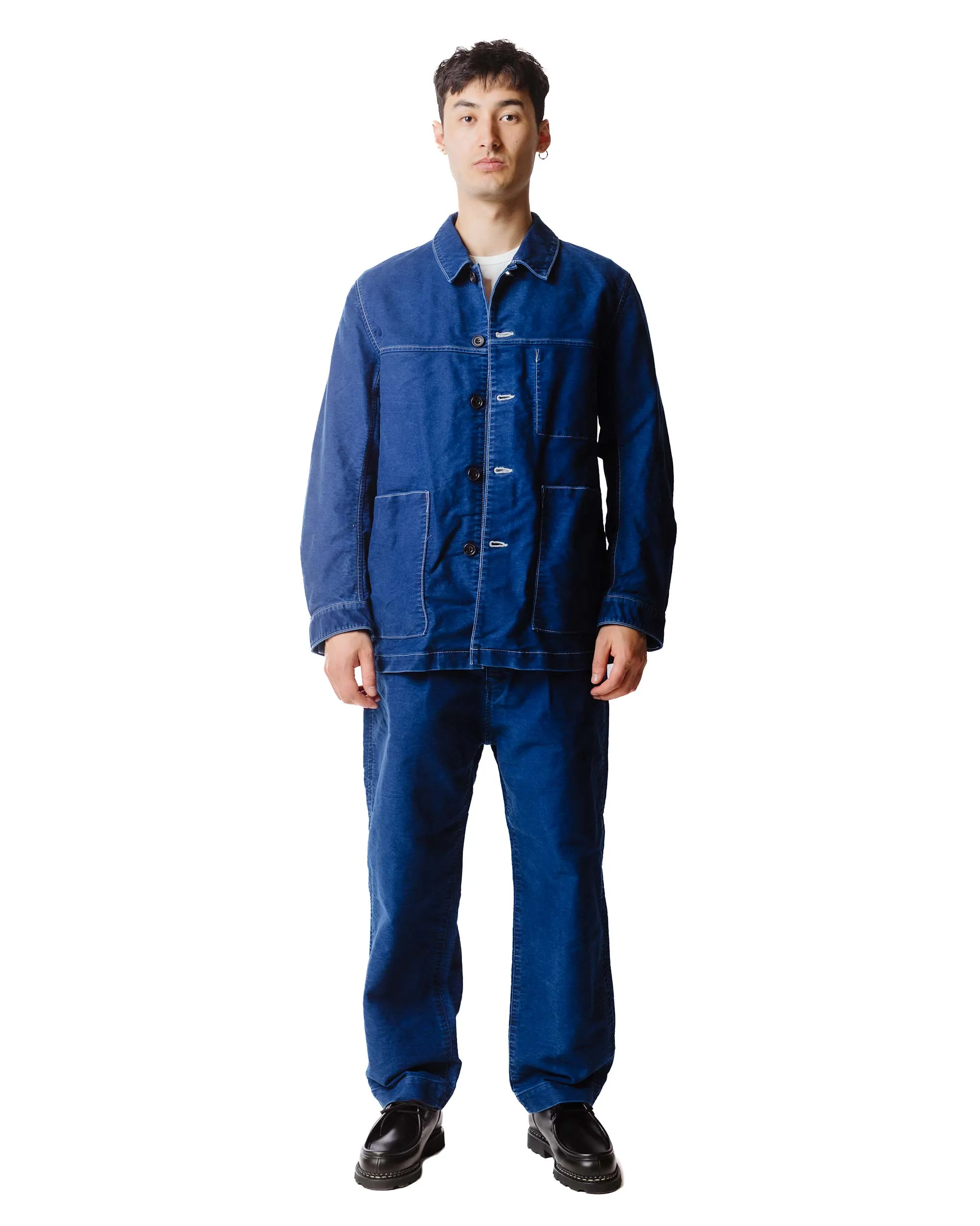 Sage de Cret Moleskin Coverall Jacket Indigo