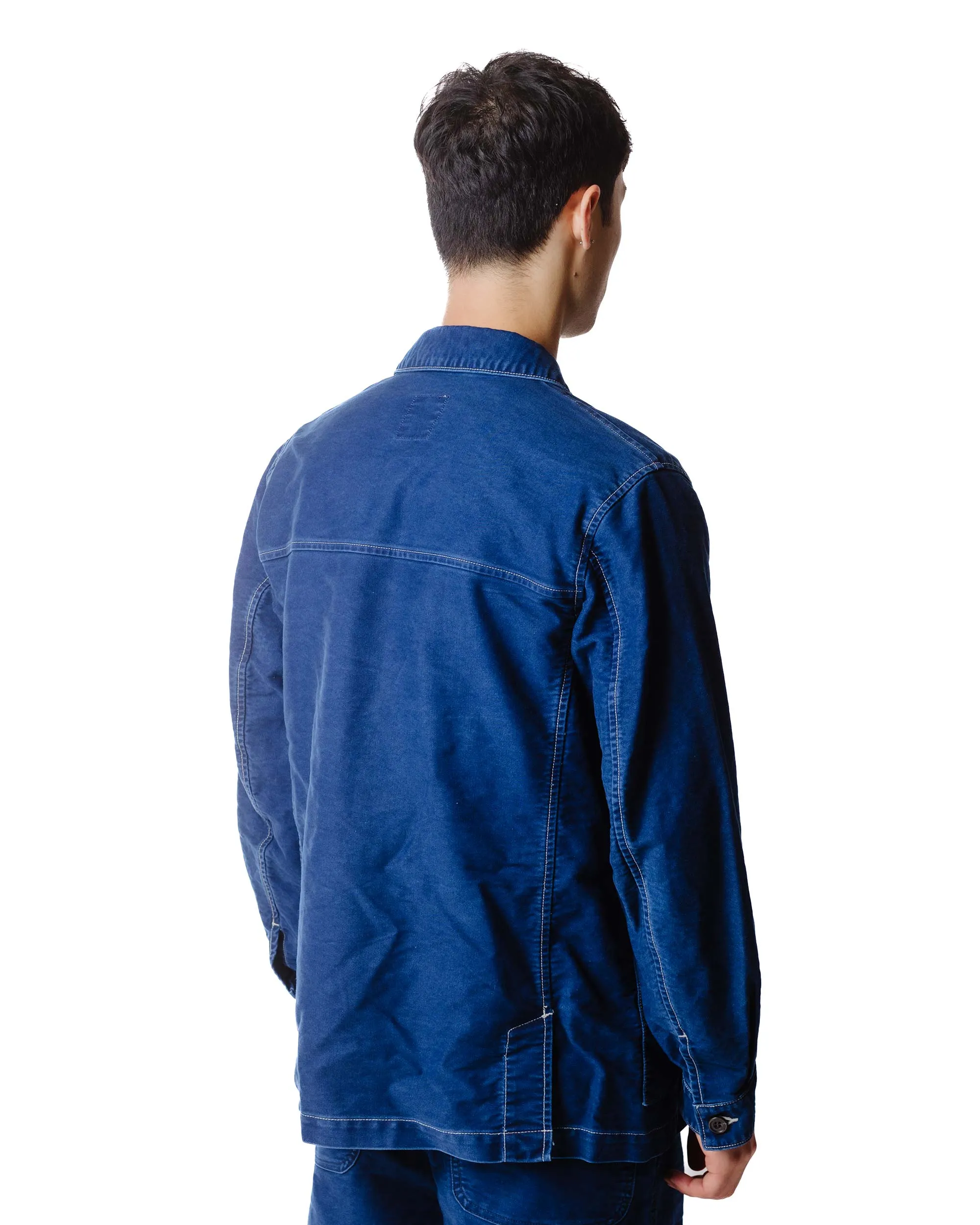 Sage de Cret Moleskin Coverall Jacket Indigo