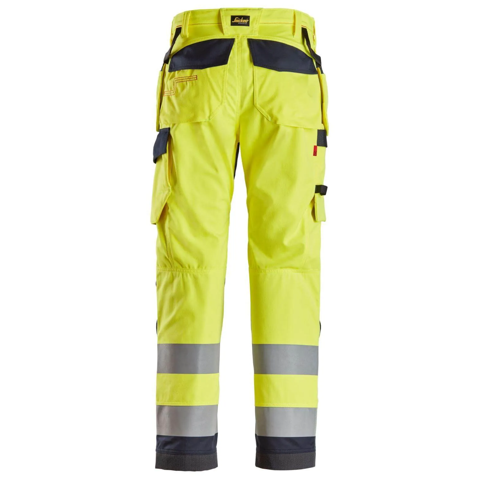 Snickers 6260 ProtecWork Hi Vis Work Trousers with Holster Pockets, Class 2