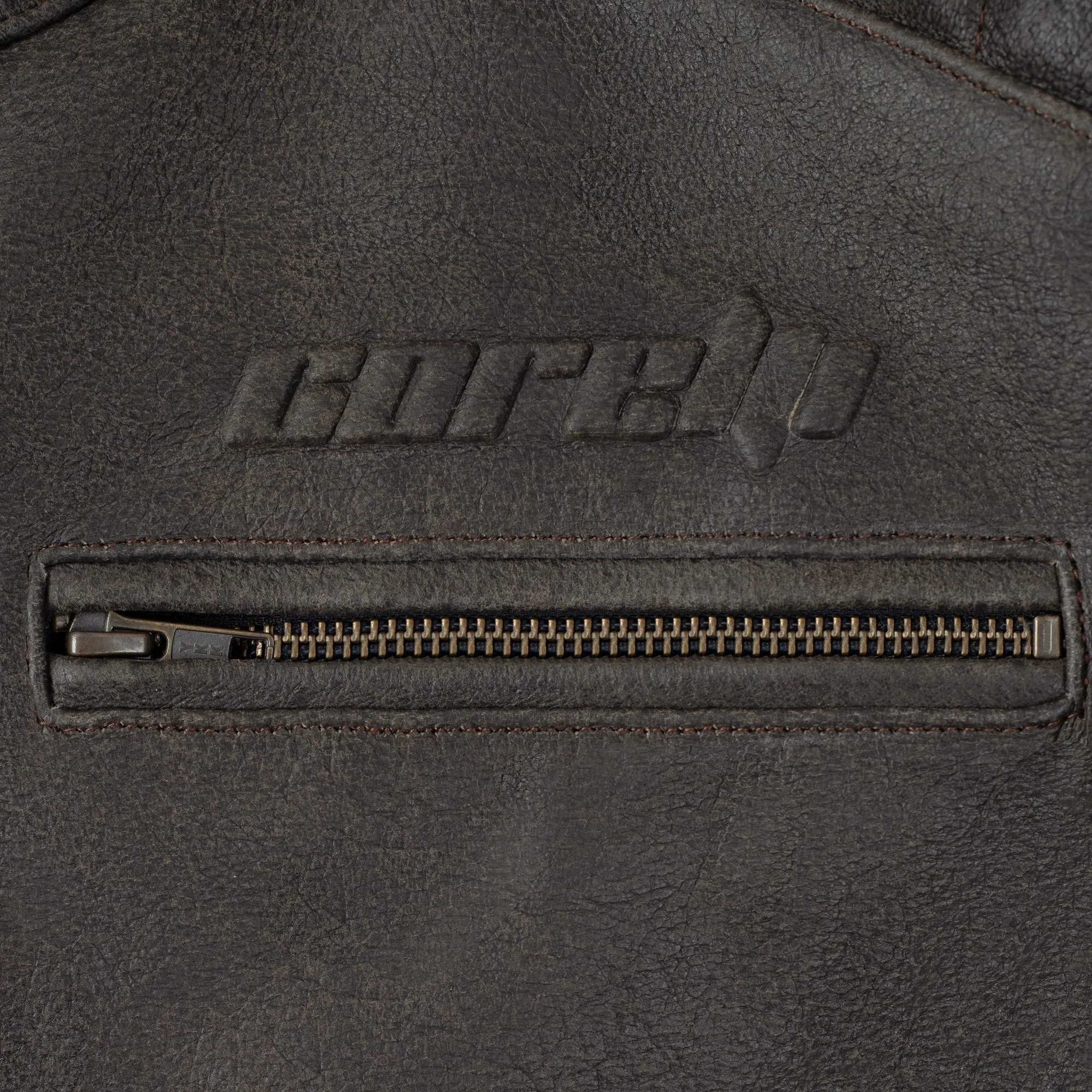 SOHO RETRO BROWN MOTORCYCLE LEATHER JACKET