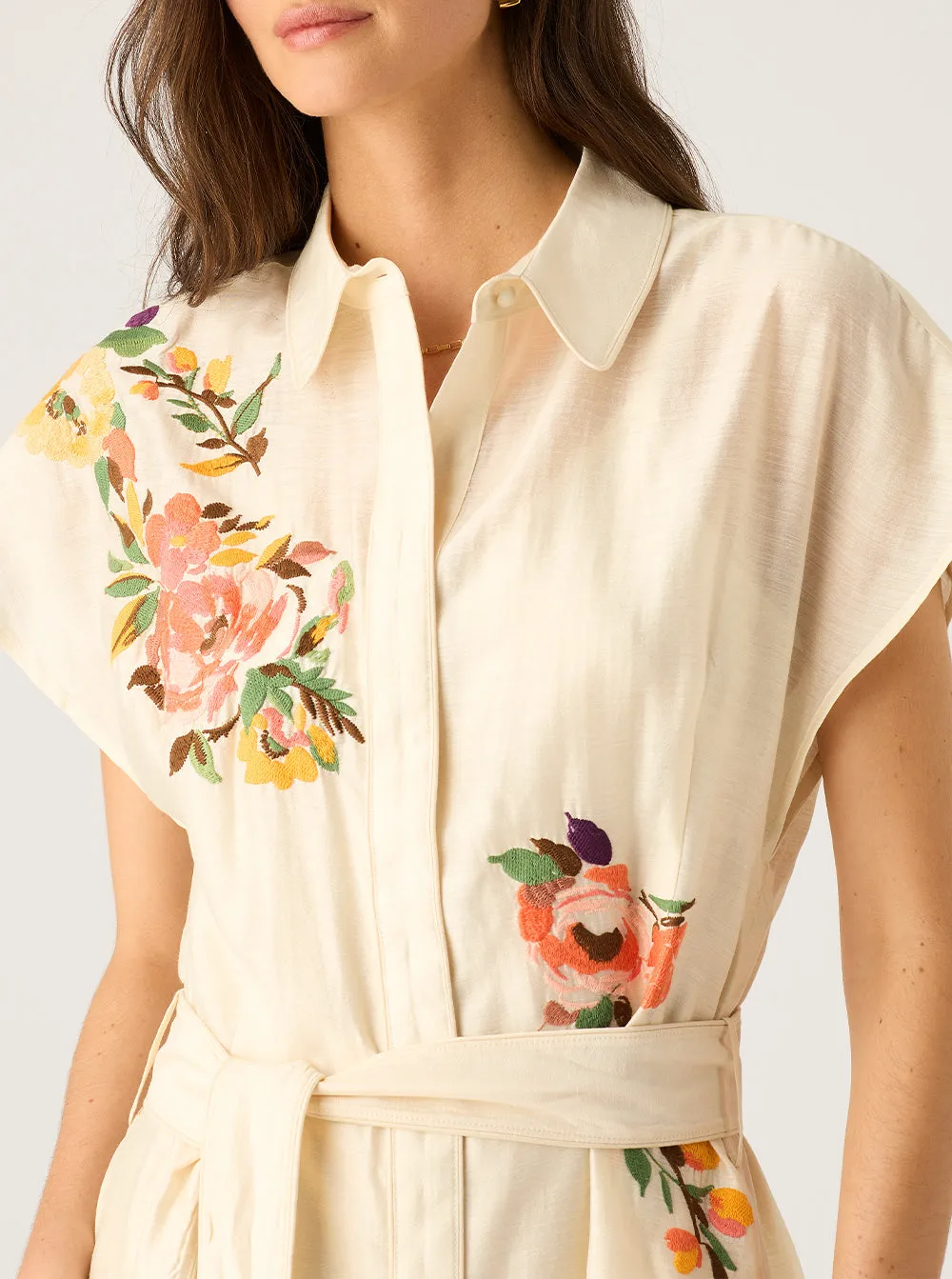 Soleil Shirt Dress - Ivory