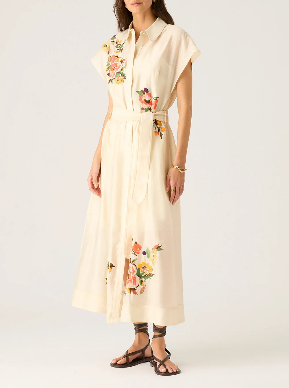 Soleil Shirt Dress - Ivory
