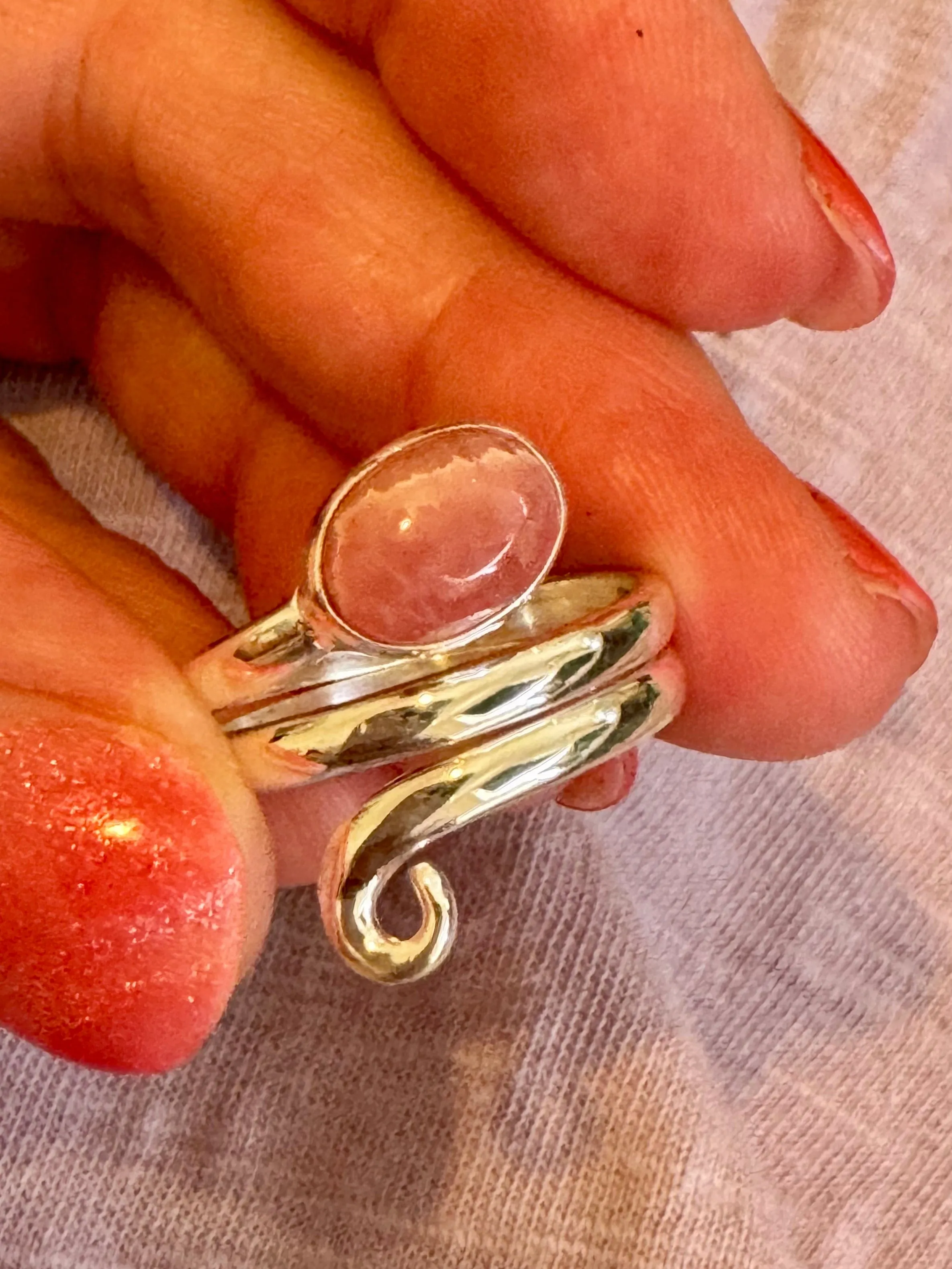 Soul Spirit  Ring - Rhodochrosite