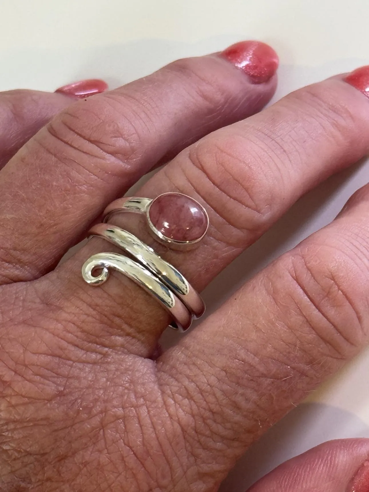 Soul Spirit  Ring - Rhodochrosite