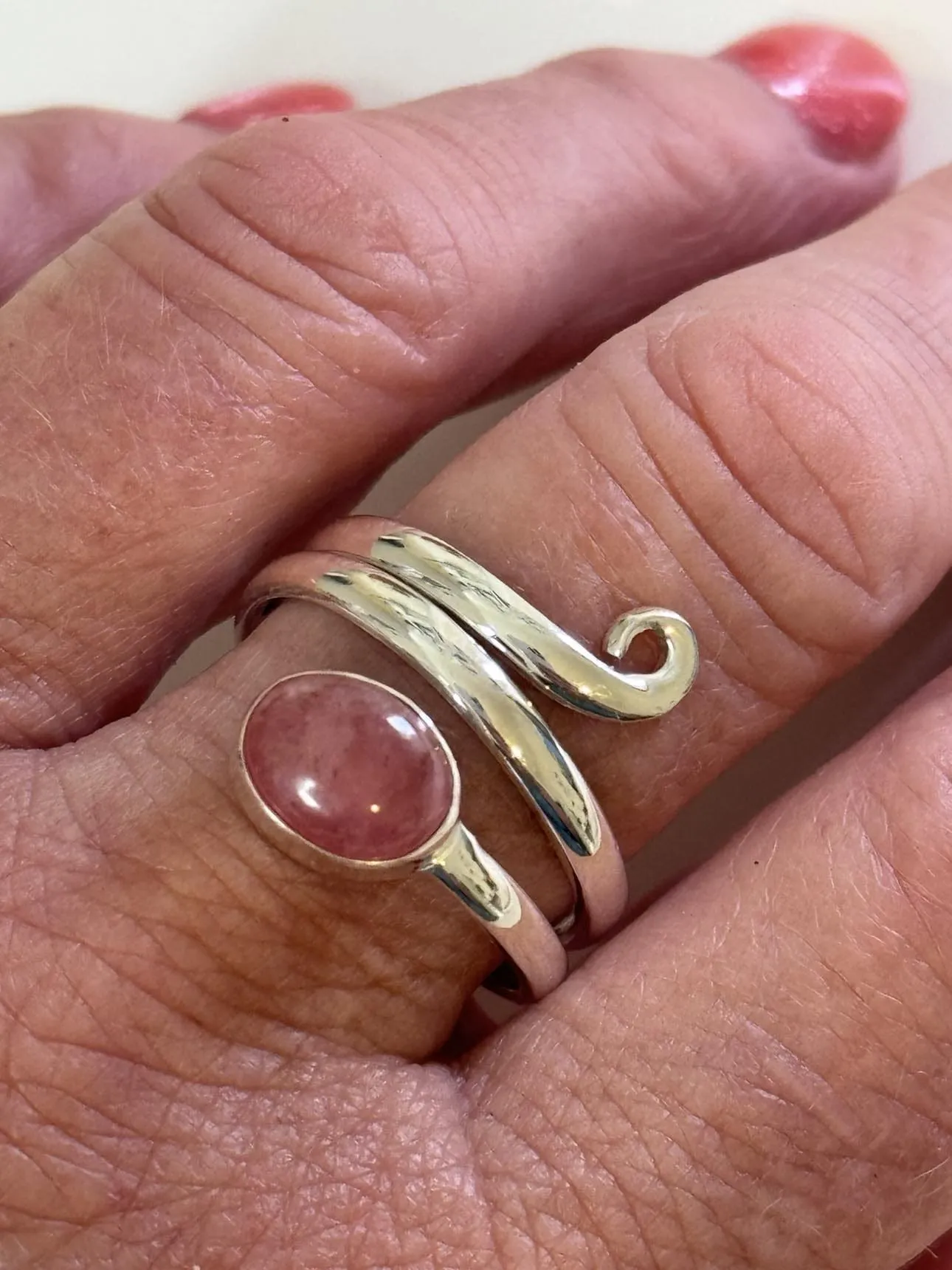 Soul Spirit  Ring - Rhodochrosite