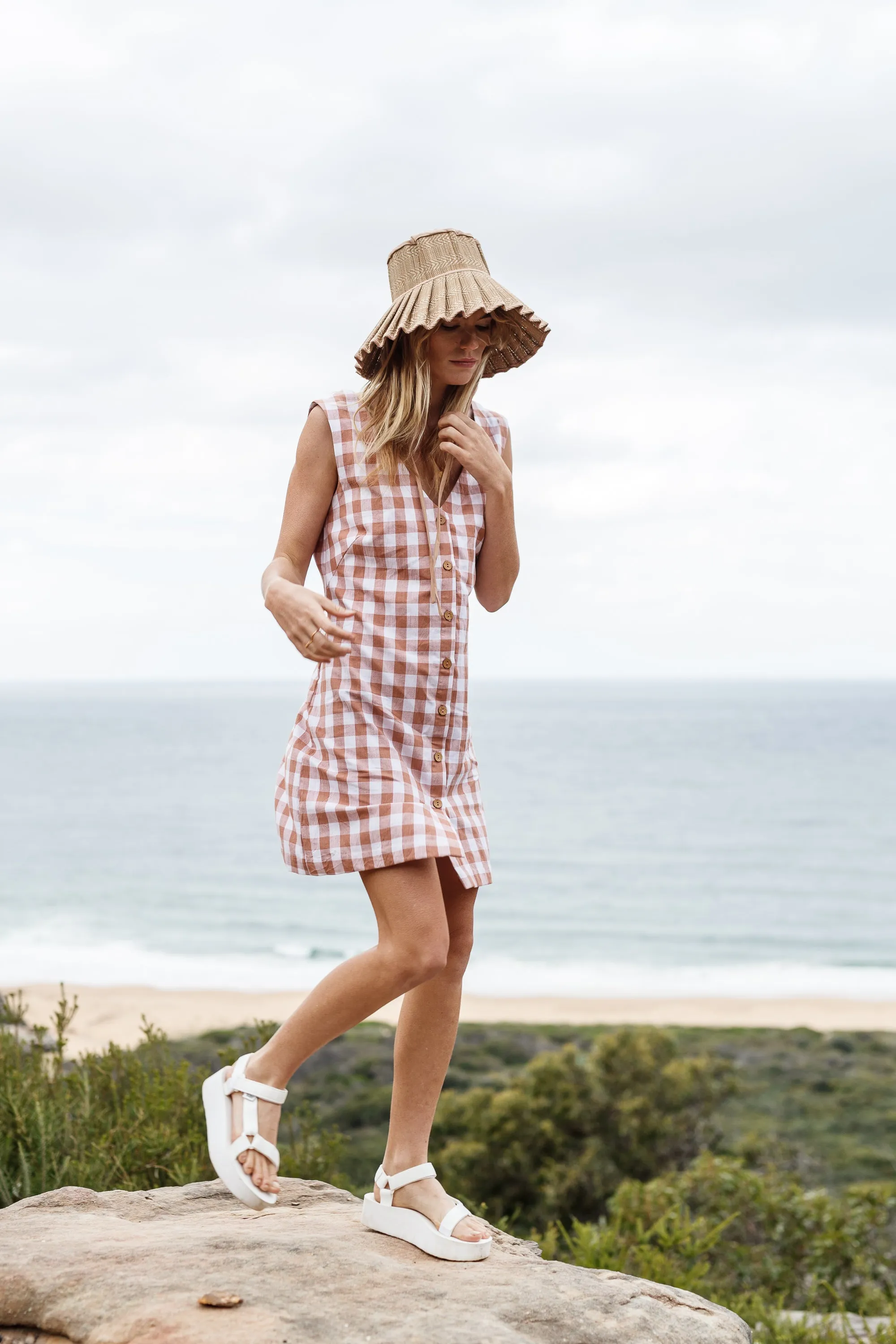 Temple dress - Rose gingham