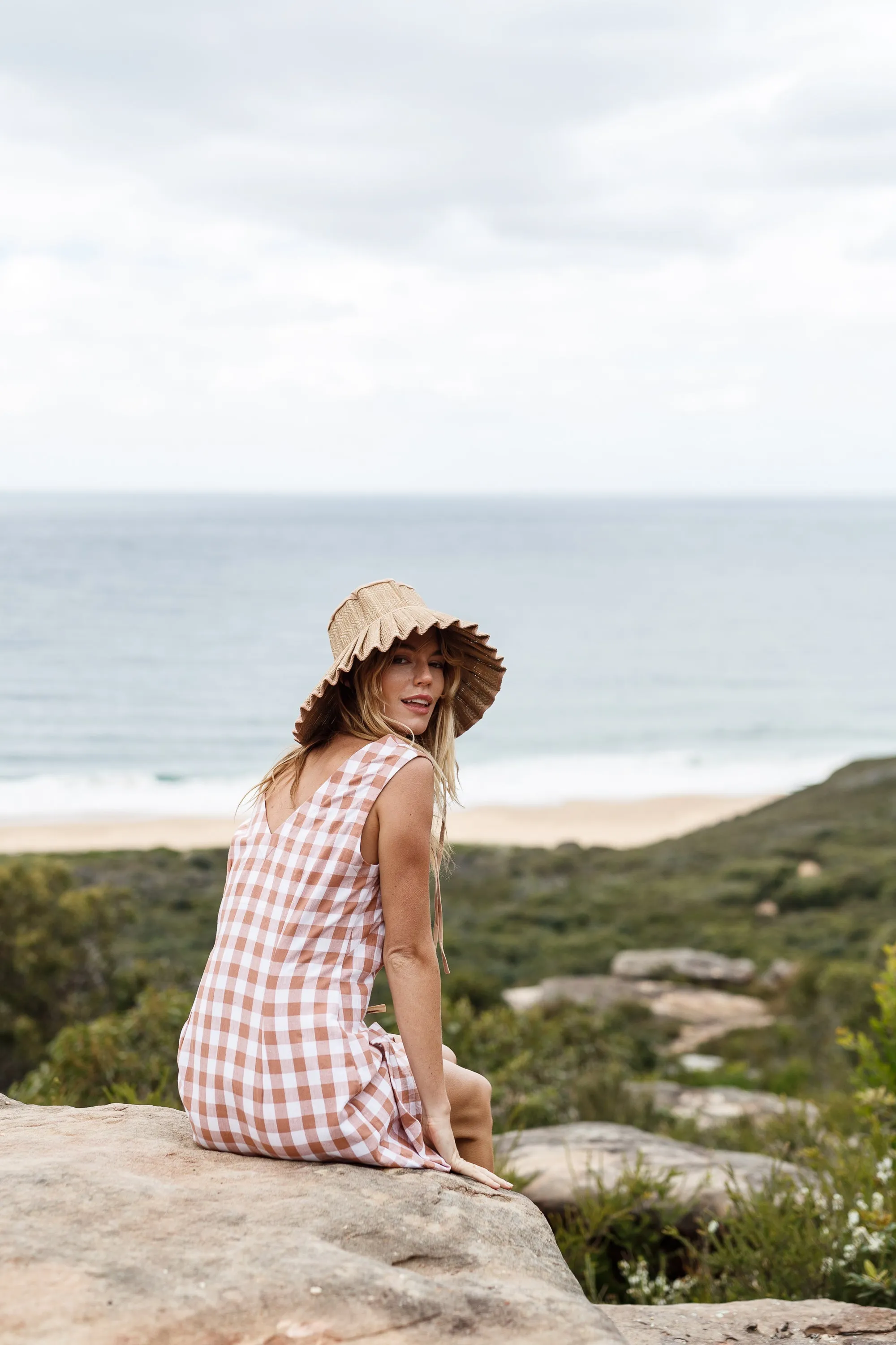 Temple dress - Rose gingham
