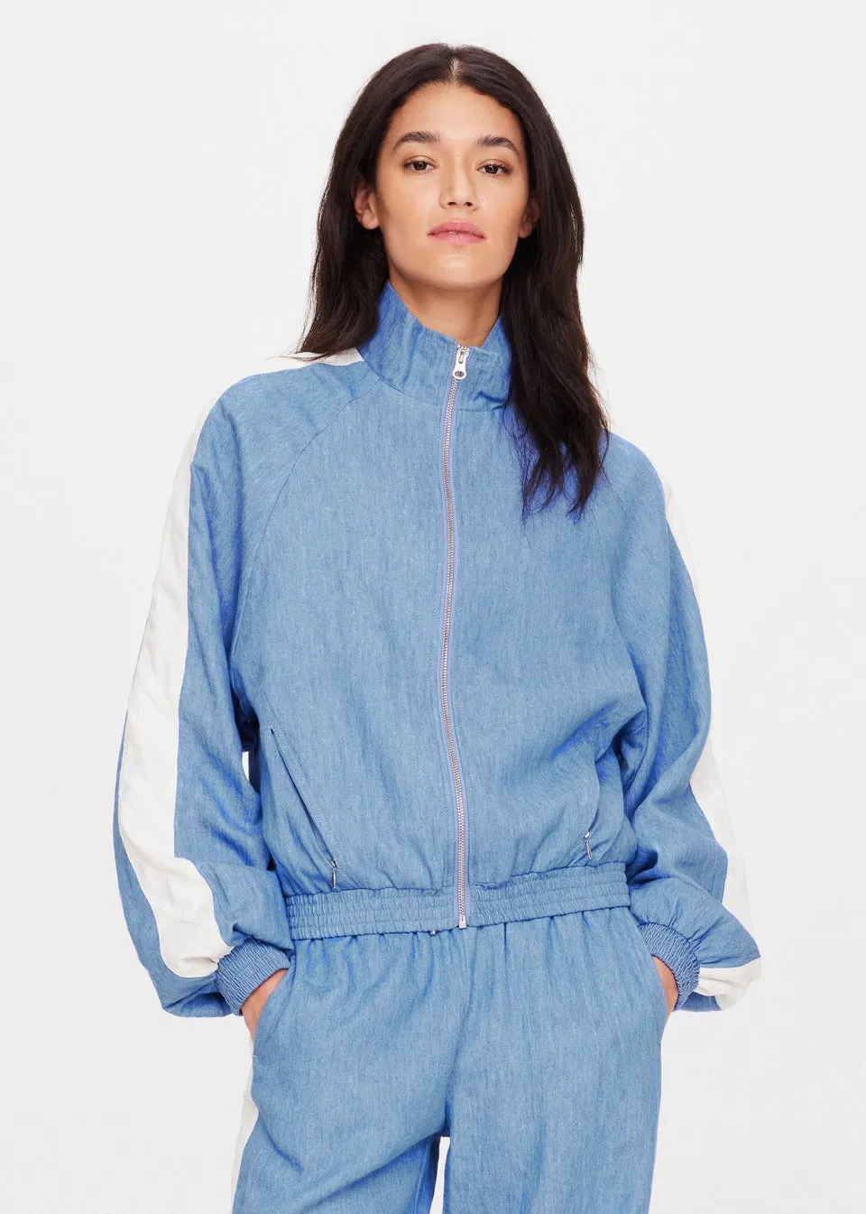 The Upside Oracle Elias Jacket in Blue/Denim