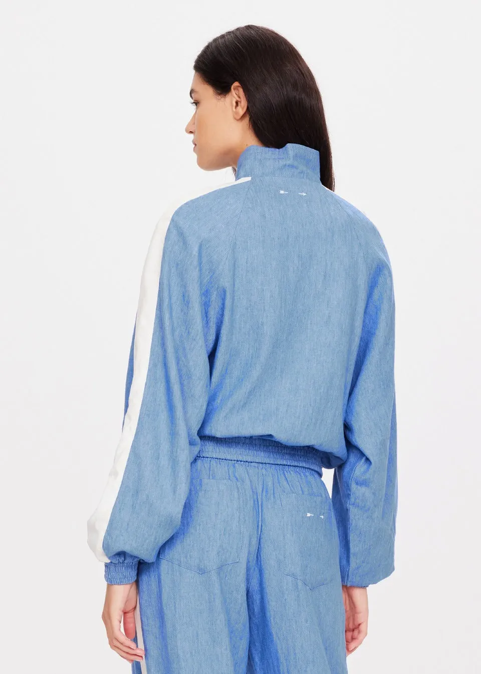The Upside Oracle Elias Jacket in Blue/Denim