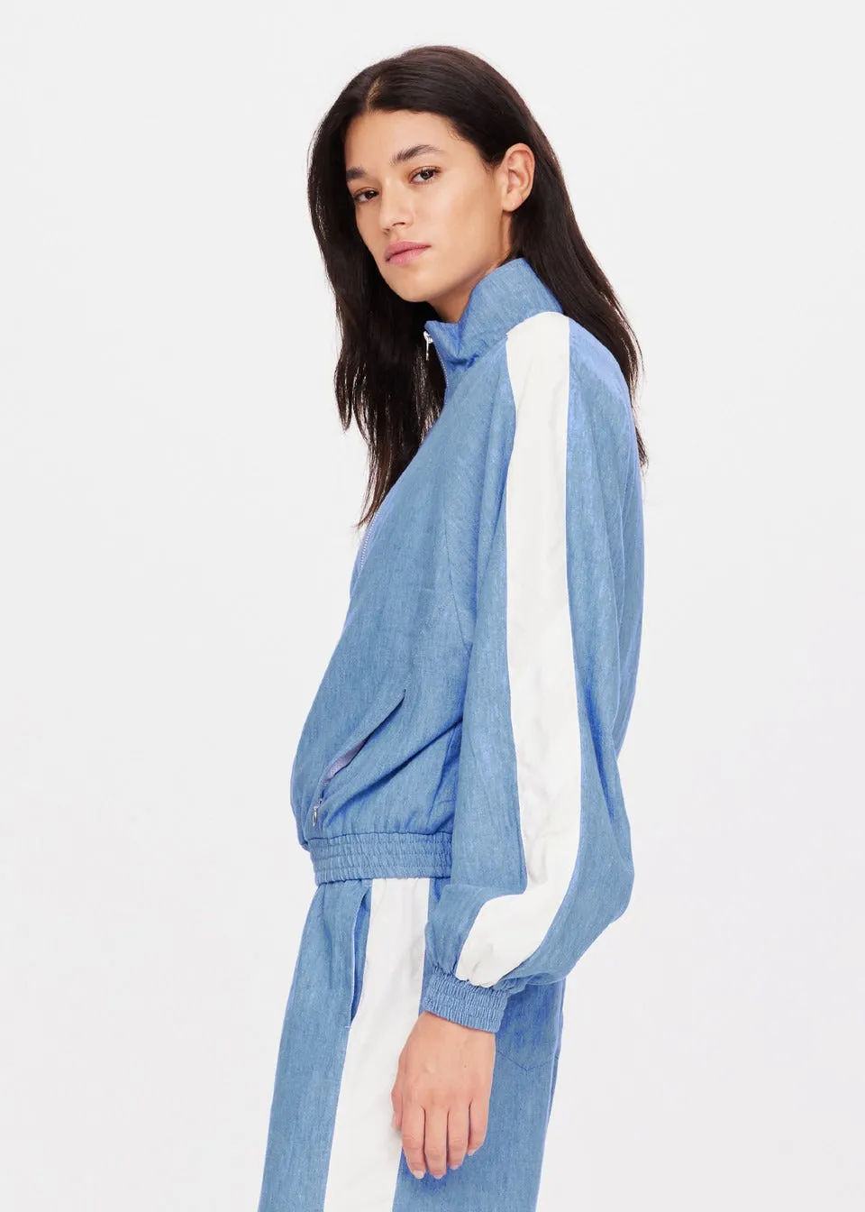 The Upside Oracle Elias Jacket in Blue/Denim