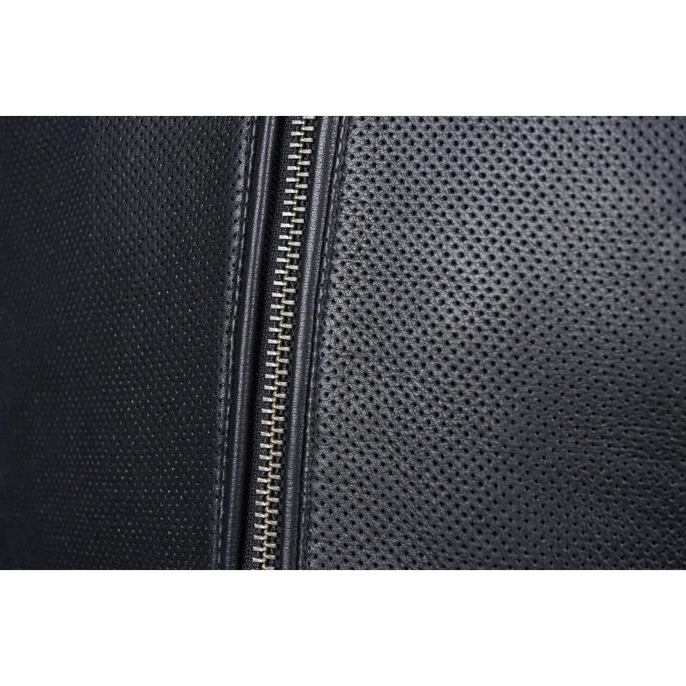 VANGUARD LUXE BLACK MOTORCYCLE LEATHER JACKET