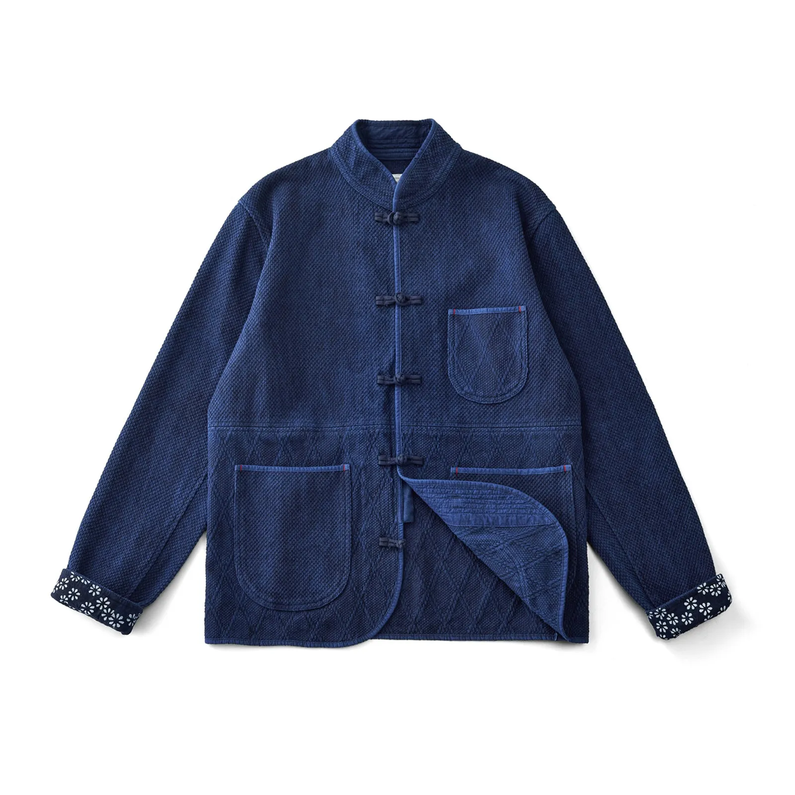 Vintage Indigo Plant Dyed Chinese Style Jacket