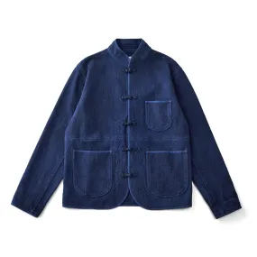 Vintage Indigo Plant Dyed Chinese Style Jacket