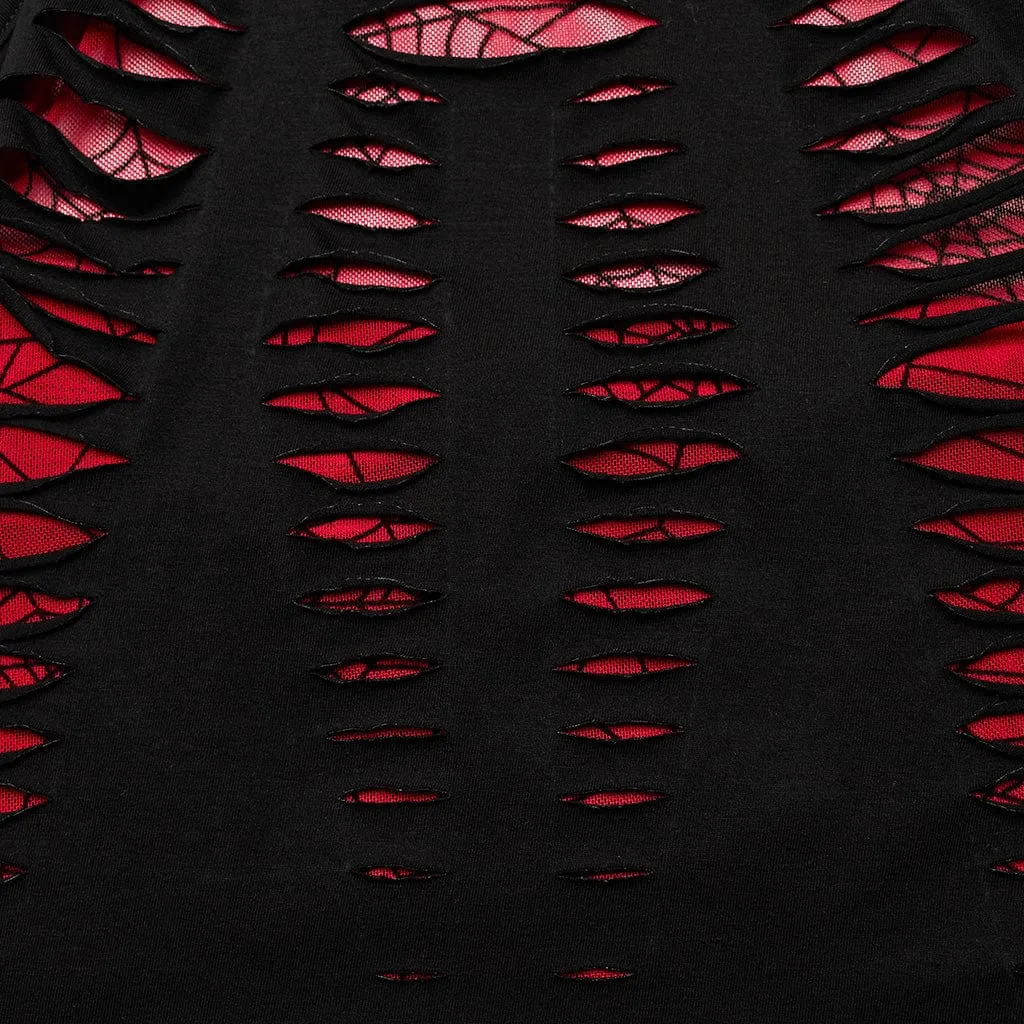 Women's Grunge Ripped Halterneck Tank Top
