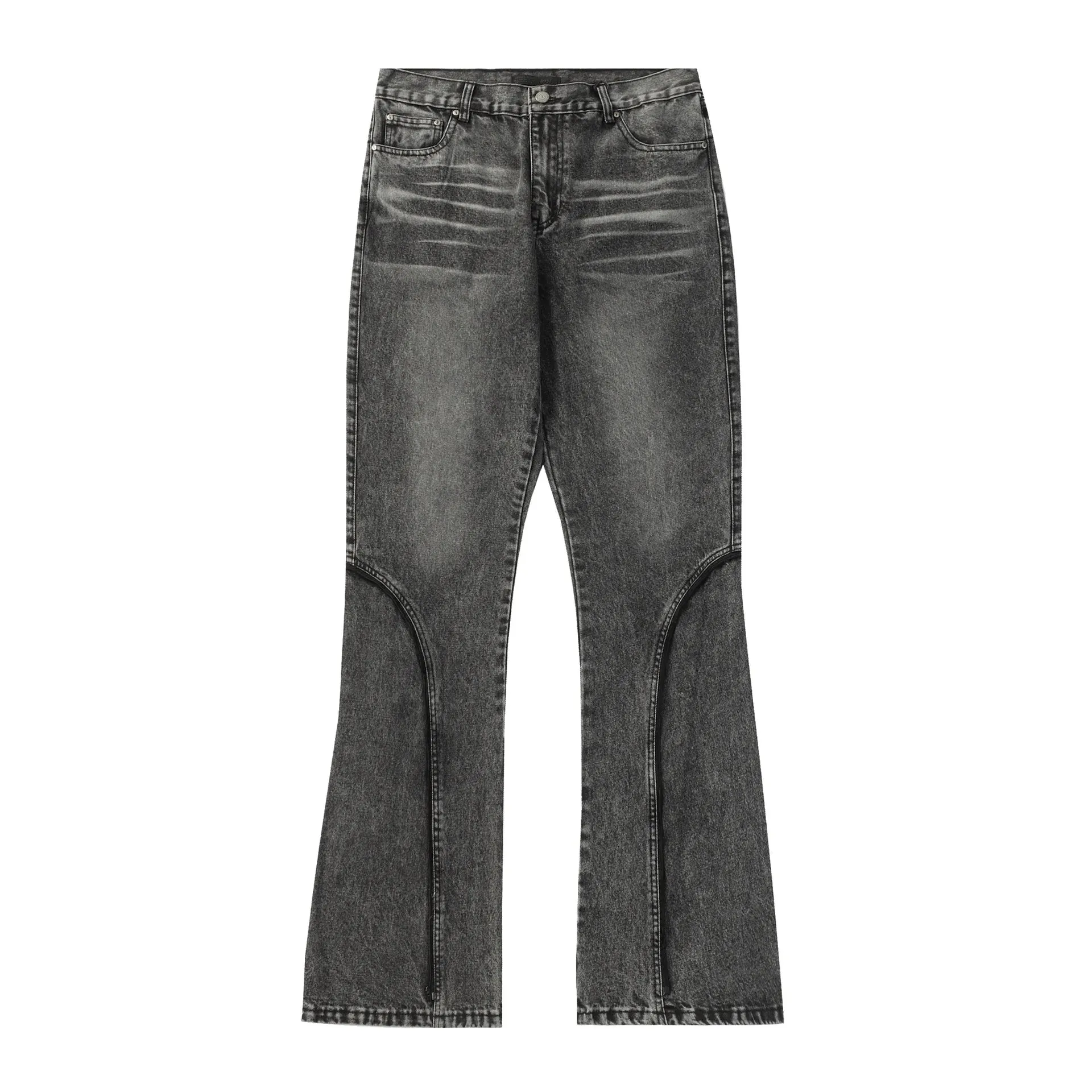 Y2k Fur Patchwork Detachable Jeans